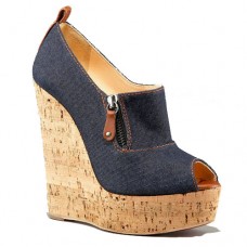 Pantofi cu platformă Christian Louboutin Deroba Denim 140mm, albaștri
