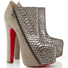 Ghete Christian Louboutin 4A 160mm Gri deschis