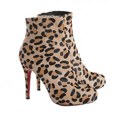 Ghete Christian Louboutin Alta Ariella 120mm cu imprimeu leopard