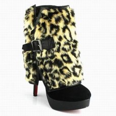 Ghete Christian Louboutin Armony 140mm cu imprimeu leopard