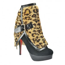 Ghete Christian Louboutin Armony 140mm cu imprimeu leopard