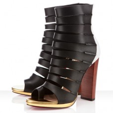 Ghete Christian Louboutin Decoupata 120mm negre