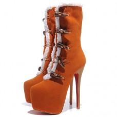 Ghete Christian Louboutin Daf Booty 160mm maro Ghete Christian Louboutin Daf Booty 160mm maro