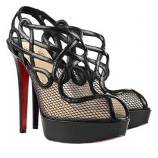Ghete Christian Louboutin Brandaplato 140mm negre Ghete Christian Louboutin Brandaplato 140mm negre