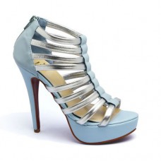Ghete Christian Louboutin Romaine 140mm albastre