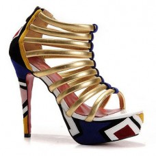 Ghete Christian Louboutin Romaine 140mm, multicolore