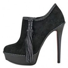Ghete Christian Louboutin SulTaupee 140mm negre