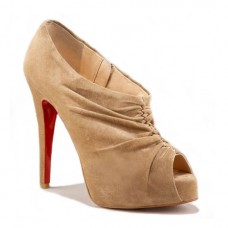 Ghete Christian Louboutin Treopli 120mm Camel