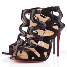 Ghete Christian Louboutin Valonana 100mm negre Ghete Christian Louboutin Valonana 100mm negre