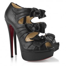 Ghete Christian Louboutin Madame Butterfly 140mm Negre Ghete Christian Louboutin Madame Butterfly 140mm Negre