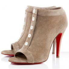 Ghete Christian Louboutin Maotic 120mm, culoare Camel