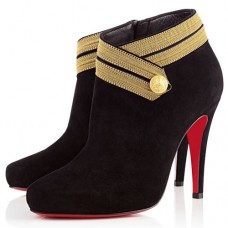 Ghete Christian Louboutin Marychal 100mm cu imprimeu leopard