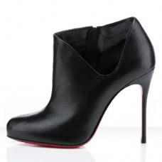 Ghete Christian Louboutin Lisse 100mm negre Ghete Christian Louboutin Lisse 100mm negre