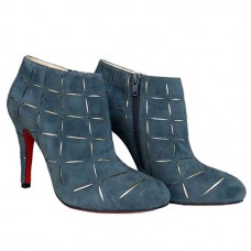 Ghete Christian Louboutin Globe 100mm albastre Ghete Christian Louboutin Globe 100mm albastre