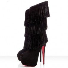 Cizme Christian Louboutin Highness Tina 160mm negre
