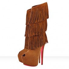 Cizme Christian Louboutin Highness Tina 160mm maro
