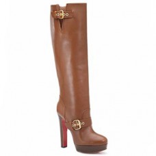 Cizme Christian Louboutin Harletty 140mm maro