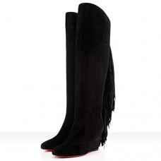 Cizme Christian Louboutin Pouliche 80mm negre