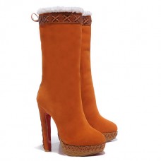 Cizme Christian Louboutin Step N Roll 140mm maro