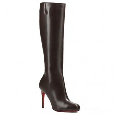 Cizme Christian Louboutin Simple Botta 100mm, culoare ciocolată