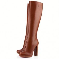 Cizme Christian Louboutin MiraBelle 120mm maro