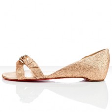 Sandale Christian Louboutin Atalanta plate, culoare nud