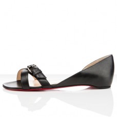 Sandale Christian Louboutin Atalanta plate negre