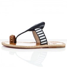 Sandale Christian Louboutin Hola Nina plate bleumarin