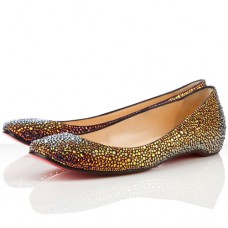 Balerini Christian Louboutin Gozul Strass Parme închis