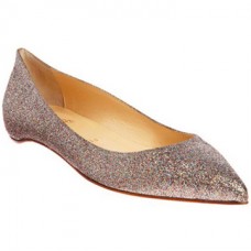 Balerini Christian Louboutin Pigalle cu sclipici multicolori