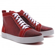 Pantofi sport Christian Louboutin Louis TarTaupe roșii