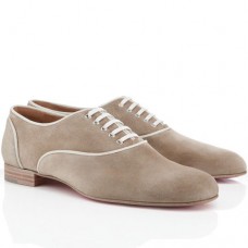 Mocasini Christian Louboutin Alfred, culoare taupe