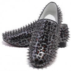 Mocasini Christian Louboutin Rollerboy Spikes gri Mocasini Christian Louboutin Rollerboy Spikes gri
