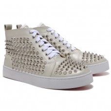 Pantofi sport Christian Louboutin Louis Silver Spikes bej Pantofi sport Christian Louboutin Louis Silver Spikes bej