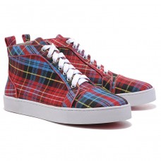 Pantofi sport Christian Louboutin Louis TarTaupe roșii