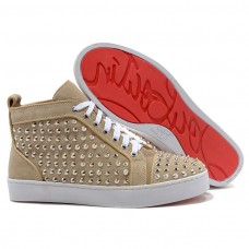 Pantofi sport Christian Louboutin Louis Silver Spikes bej Pantofi sport Christian Louboutin Louis Silver Spikes bej