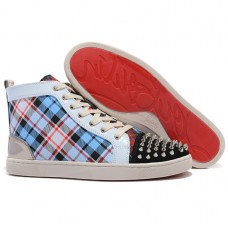 Pantofi sport Christian Louboutin Louis Spikes albaștri Pantofi sport Christian Louboutin Louis Spikes albaștri