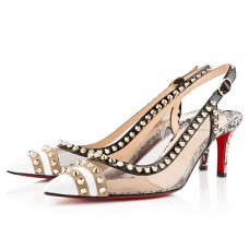 Sandale Christian Louboutin Manovra 80mm albe