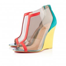 Pantofi cu platformă Christian Louboutin Scuba 100mm Caraibes/Canari