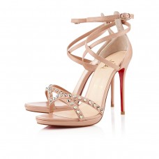 Sandale Christian Louboutin Monocronana 120mm nude