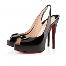 Pantofi Christian Louboutin Flo 120mm Slingbacks Negri