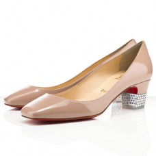 Pantofi Christian Louboutin Gloria 40mm, nud