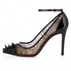 Pantofi cu toc Christian Louboutin Picks And Co 100mm negri Pantofi cu toc Christian Louboutin Picks And Co 100mm negri