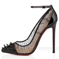 Pantofi cu toc Christian Louboutin Picks And Co 120mm, negri