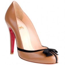 Pantofi Christian Louboutin Lavalliere 100mm, culoare taupe