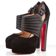 Pantofi cu toc Christian Louboutin Bye Bye 160mm negri