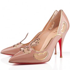 Pantofi Christian Louboutin Indies 120mm, culoare nud