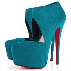 Pantofi Christian Louboutin Donue 160mm, culoarea păun