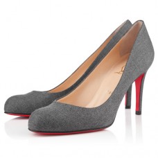 Pantofi Christian Louboutin Simple 100mm gri