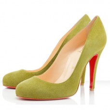 Pantofi cu toc Christian Louboutin Ron Ron 100mm, galbeni